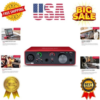 Solo 3rd Gen USB Audio Interface for Guitarists, Vocalists, Podcasters or Pro...