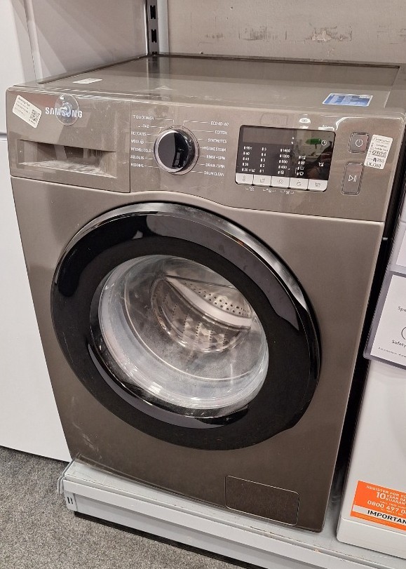 Silver Samsung washing machine WW80TAD46AX/EU- CS T18