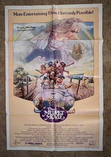 The Muppet Movie 1979 Movie Poster 27x41 Jim Henson Frank Oz