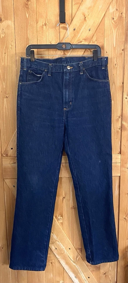 Pantalones de mezclilla vintage Wrangler Blue Bell Flying W para hombre 32x30 tiro alto Rockabilly Foto 3 de 4