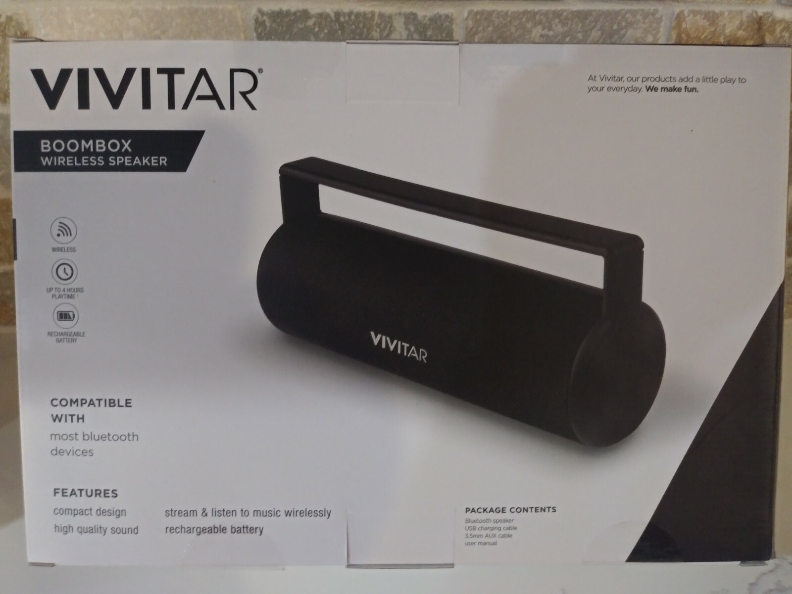 NEW! VIVITAR BOOMBOX WIRELESS SPEAKER BLUETOOTH SHIPS NOW!! eBay