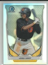 Josh Hart Baltimore Orioles 2014 Bowman Draft Top Prospect Refractor
