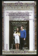 Samoa 2015 - Birth of Princess Charlotte - Miniature Sheet - MNH