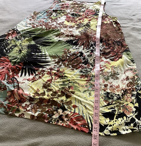 J.Jill Multicolor Tropical Floral Sin Mangas Tiene Bolsillos Talla Pequeña Grande - Imagen 12 de 12