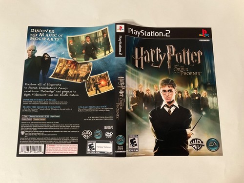 *Slip Case Art Only* Harry Potter and the Order of Phoenix PS2 Playstation 2 OEM - Afbeelding 1 van 2