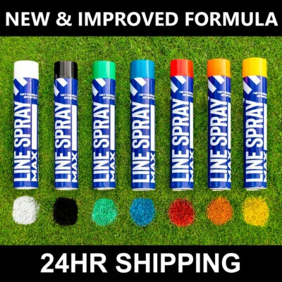 NET WORLD SPORTS FORZA Line Marking Spray Paint | 7 Colours *MEGA VALUE 6/12 PACK or Single Can*