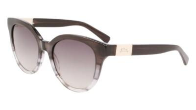 New Longchamp LO-697S 012 Striped Black Gradient Sunglasses 
