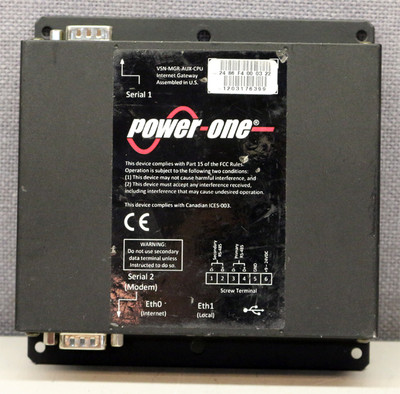 Power-One ABB VSN-MGR-AUX-CPU Internet Gateway Data Logger