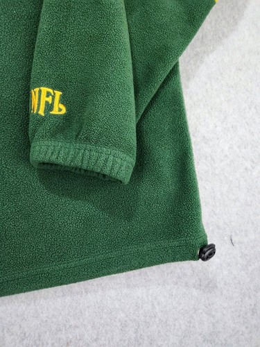 Vtg Green Bay Packers NFL 1/4 Zip Fleece Pullover Sweatshirt Jacket Mens 2XL - Picture 3 of 17