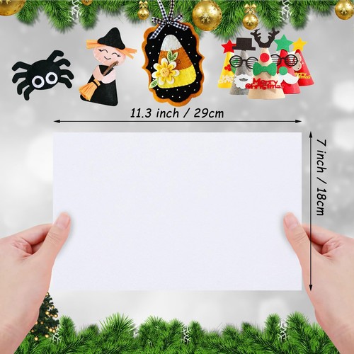 Stiff Felt Sheets 32 Pcs Felt Fabric 7"×11.3" Color Felt for Crafts Craft Fel... - Picture 4 of 7