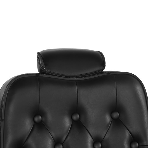 Black Vintage All Purpose Recline Hydraulic Barber Chair Salon Beauty Equipment - Picture 10 of 18