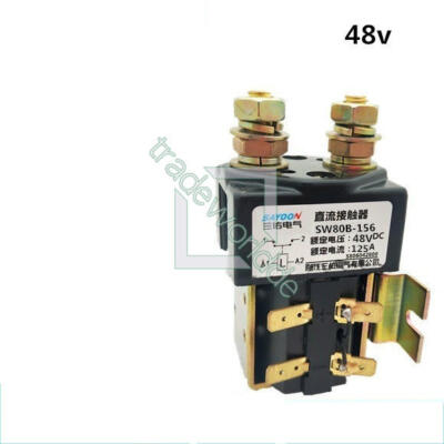 125A 48V SW80B-156 DC Contactor Component Solenoid For Electronic Control System