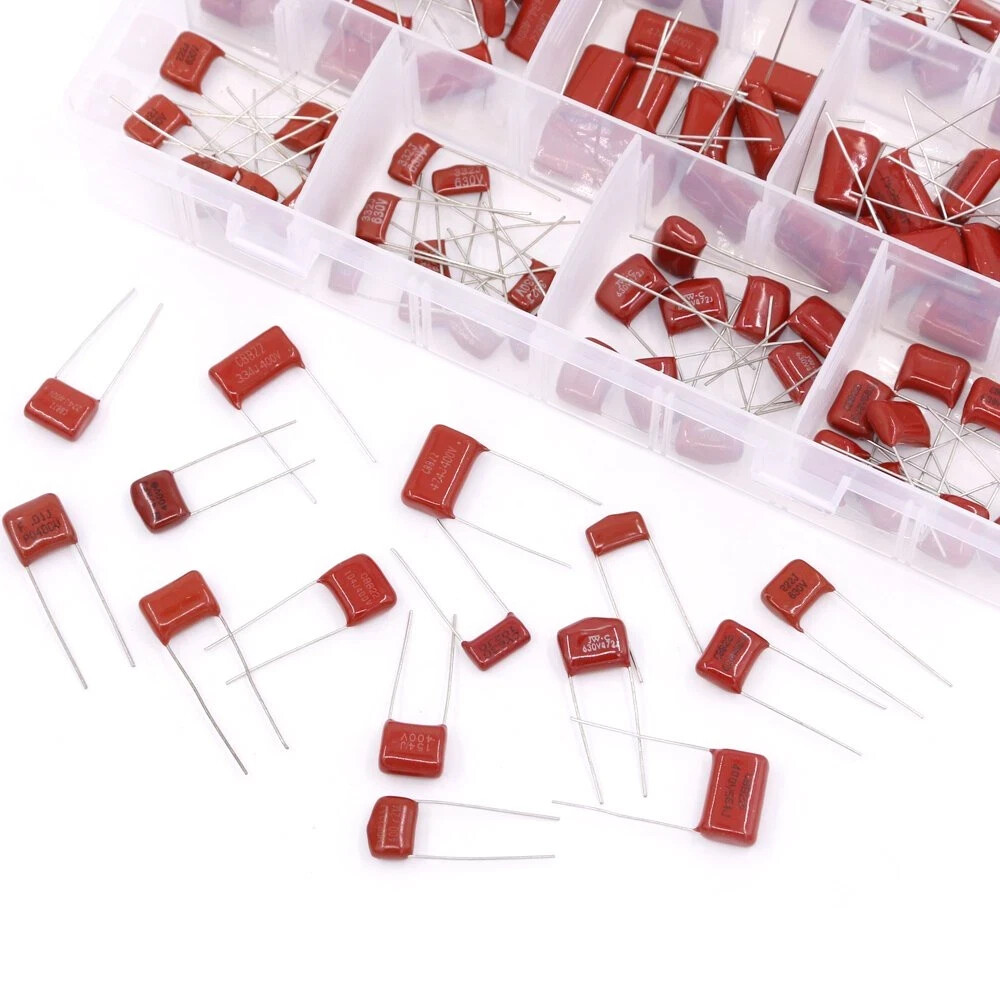 CBB Metallized Polypropylene Film Capacitors Assortment Kit, 400V, 600V 150-Pcs