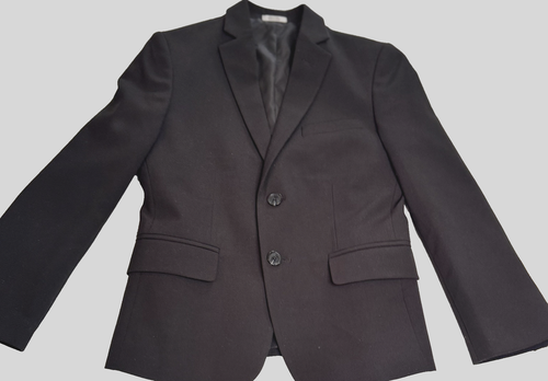 Calvin Klein Boys Black Suit Jacket Blazer Size 8 Regular (Jacket Only)