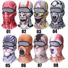3D Animal Balaclava Full Face Mask Neck Warmer Fleece lining Halloween Ski Mask