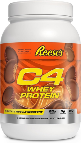 Cellucor C4 Whey Protein Powder, Reese'S Peanut Butter & Chocolate - 25G Protein