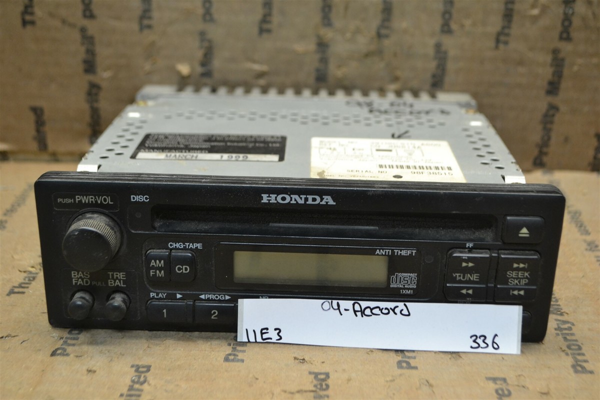 98-04 Honda Accord CD Player Stereo Radio Unit 39100S10A500 Module