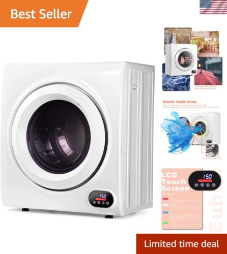 Stainless Steel 1500W Laundry Dryer with Safety Features for Apartments & Dorms