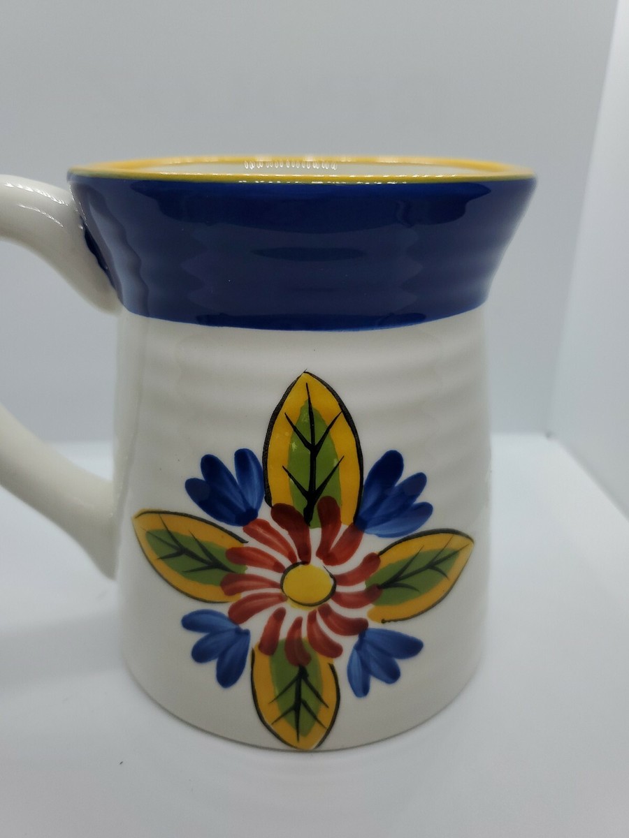Clay Art Hand Painted VALENCIA Mug Coffee Cup New PRISTINE