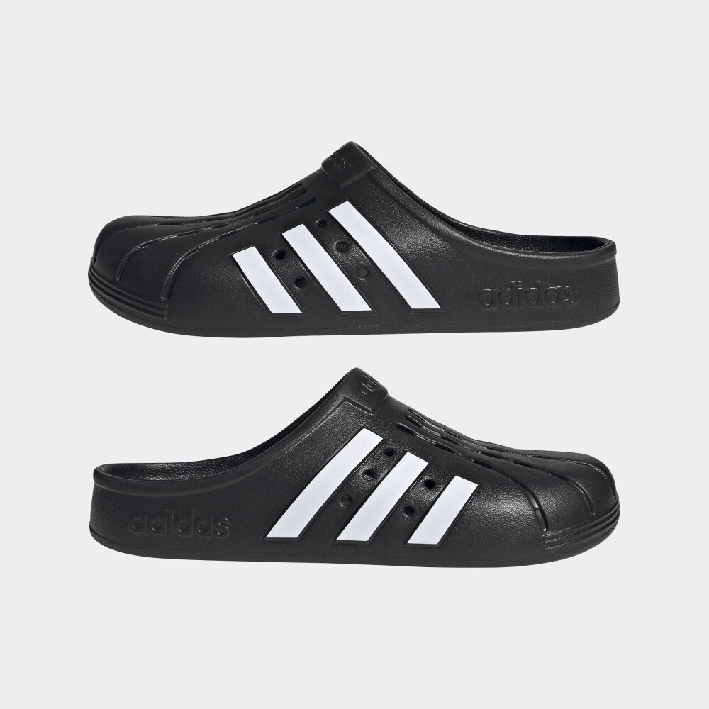 Adidas Adilette Clog Sandals Shoes new black white superstar GZ5886 Mens Sizes Adidas Adilette Clog Black White Black GZ5886 Men main image 4
