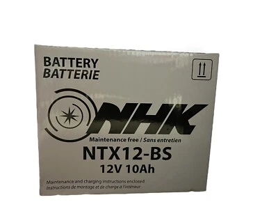 BATTERIE NHK NTX 1 2-BS 12V 10Ah SCOOTER MOTO - Imagen 1 de 2