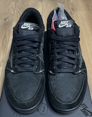 9.5- Travis Scott x Air Jordan 1 Low OG “Black Phantom ” DM7866