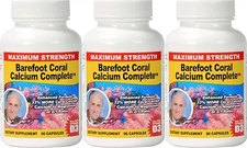 Barefoot Coral Calcium Complete 3 Pack - Bob Barefoot 90 Caps - Coral Calcium