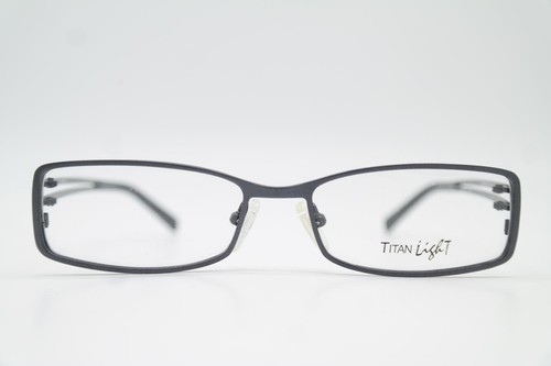 Lunettes Titan Light TL-5920 - Monture Carrée Titane Noir Argenté - Taille 53-26-128 - Neuf Sans étiquette