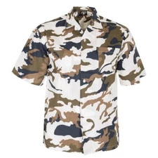 Camouflage Button Down Shirt - Safari Camo - Large  100% Cotton 
