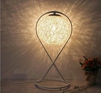 Modern Iron Base Rattan Shade Table Lamp Bedside Light Lighting Home Decor Gift Modern Iron Base Rattan Shade Table Lamp Bedside Light Lighting Home Decor Gift