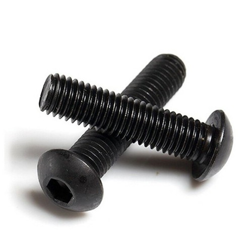 Button Head Socket Cap Self Tapping Screws Hex Drive - Black 304 Stainless Steel - Picture 4 of 7
