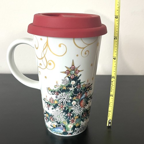 Williams Sonoma Twas The Night Before Christmas Travel Mug mit Deckel - Neu - Bild 9 von 9