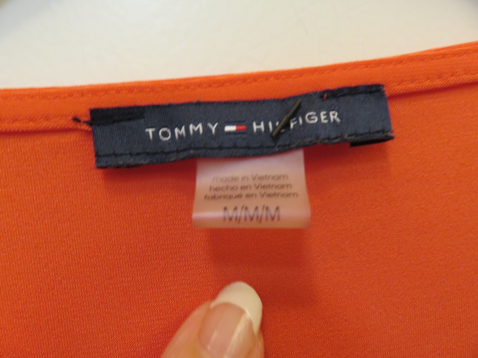 TOMMY HILFIGER STRETCH BASIC TANK SHELL ORANGE NE… - image 4