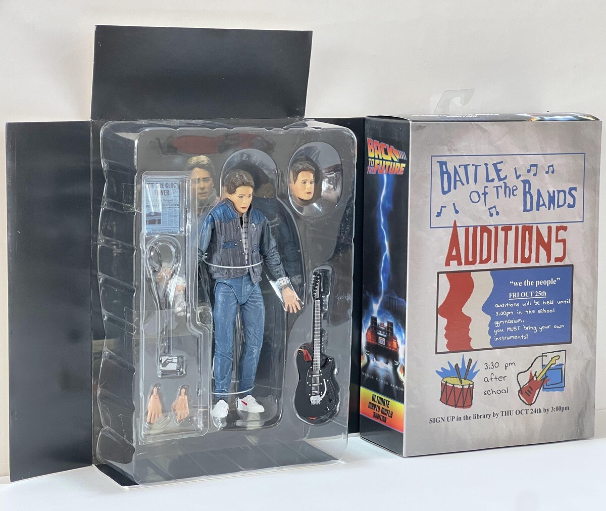 NECA Back To The Future Battle Of The Bands Auditions Marty McFly Action Figure