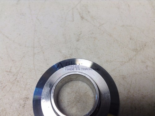 SCI SS304 1" Pipe Stainless Steel 304 DY3656 Weld Ferrule 2" O.D. Flange - Picture 2 of 3