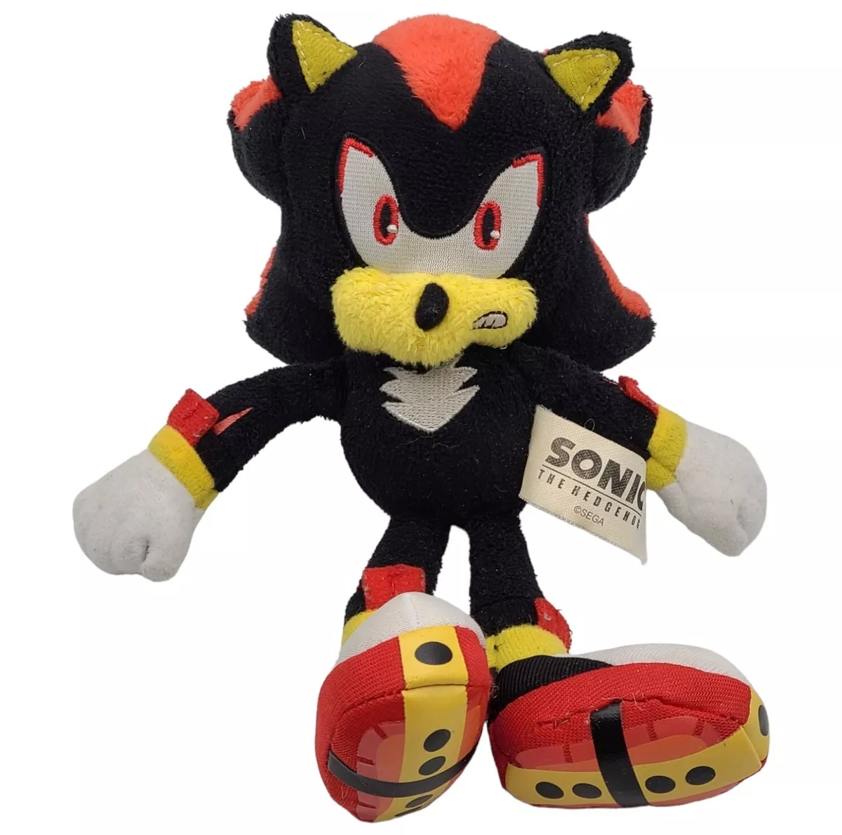 Rare Sonic Boom Hedgehog Shadow Plush Stuffed Animal 8”