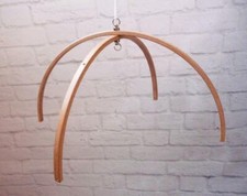 Arc Wooden mobile hanger nursery frame decor mobile crib base DIY Natural Wood