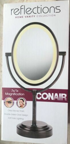 Conair Be47br Double Sided Lighted Mirror Oiled Bronze For
