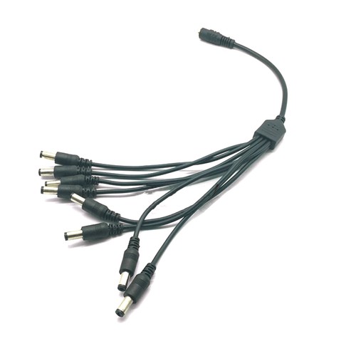 New 1Pc 1 Female to 8 Male Power Splitter Cable for CCTV Surveillance System - Picture 2 of 15