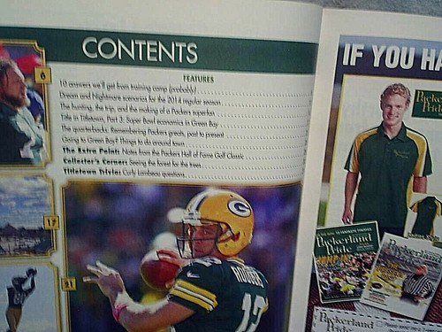 2014 PACKERLAND PRIDE MAGAZINE Aaron Rodgers,Bart Starr,Favre,green bay packers - Picture 2 of 5