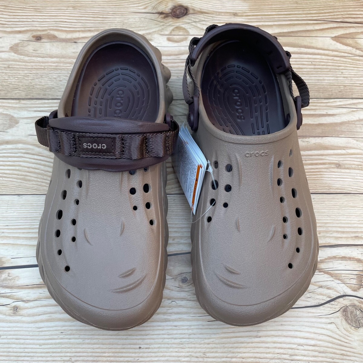 Crocs Echo Clog Latte Tan/Brown/Select-a-Size | eBay