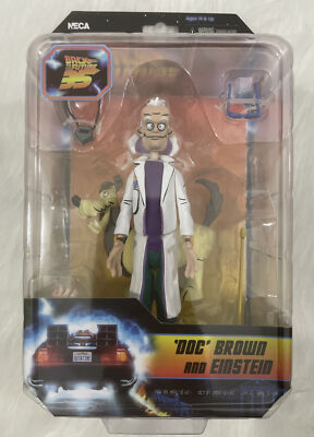 NECA Universal Back to the Future 35th Anniversary:  'Doc' Brown & Einstein NIP