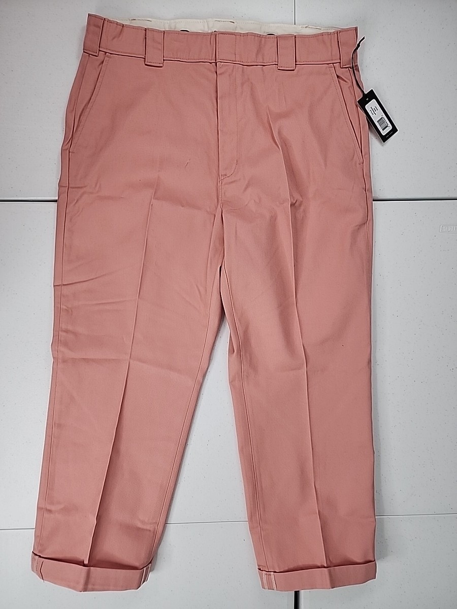 Dickies Regular Fit Cuffed Work Pants Stonewashed Rosette 38x27