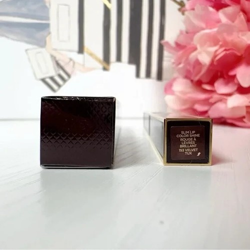 Tom Ford Slim Lip Color Shine Lipstick 153 Velvet Tux .03oz/.9g NIB - Picture 4 of 9