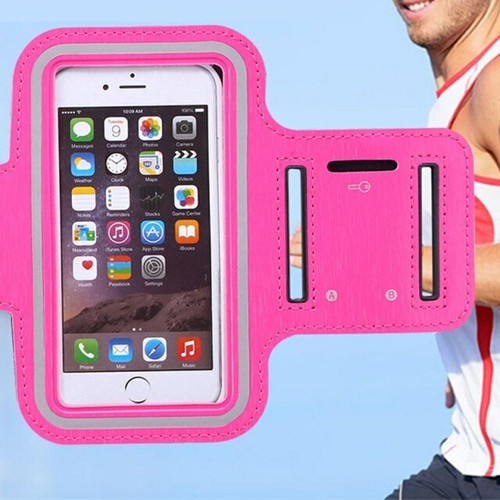FASCIA DA BRACCIO SPORT PORTA CELLULARE SMARTPHONE 6,7" CORSA JOGGING TOUCH - Zdjęcie 16 z 16