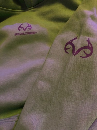 REALTREE Youth Camo Unisex Long Sleeve Soft Hoodie w/Front Pocket Classic Green - Picture 9 of 13