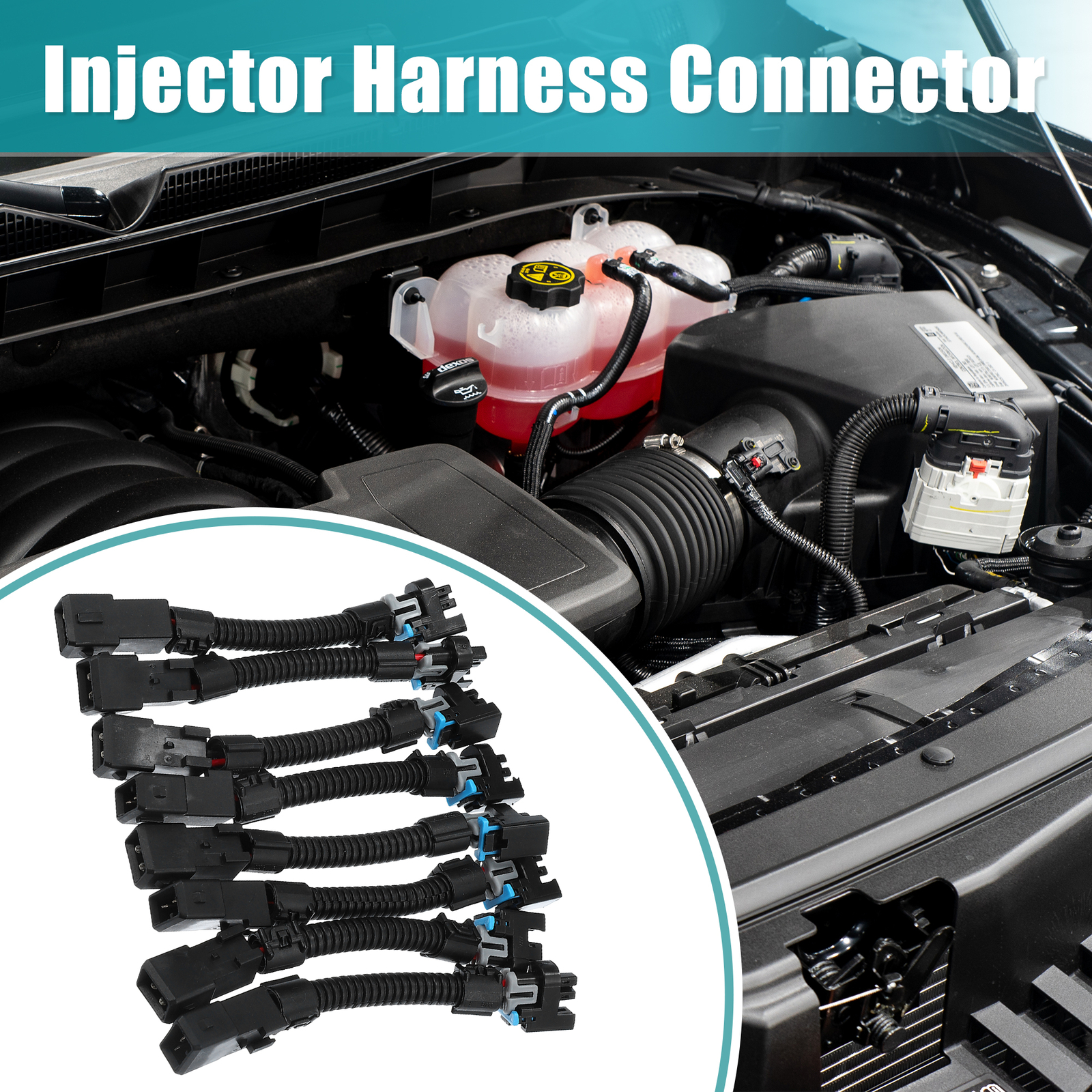 Pack of 8 for Cadillac Escalade 20022006 Injector Harness Adapter eBay