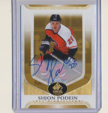 2020-21 UD SP Signature Edition AUTO 208 Shjon Podein Philadelphia Flyers