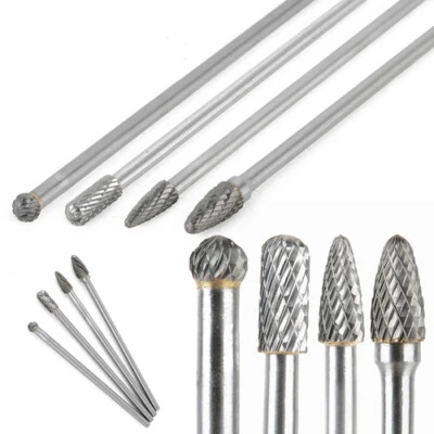 4x HSS Frässtifte Fräser Satz extra lang Fräsersatz Schaft 6x150 mm Stiftfräser - Bild 1 von 4