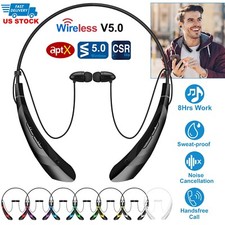 Neckband Wireless Headphones Headset Stereo In Ear Earbuds Earphone with Mic